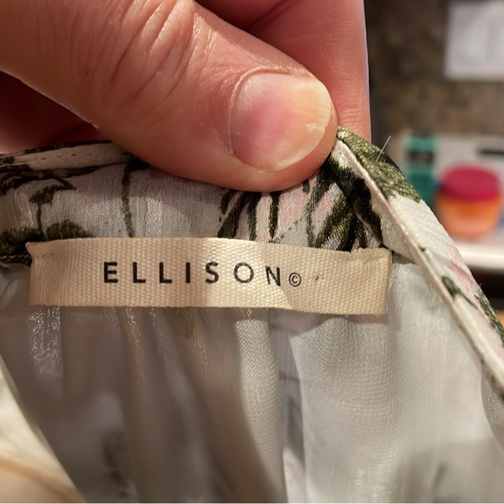 Ellison Floral Pattern Dress Large Sz.